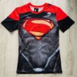 Superman fekete-piros Rashguard rövid újjas-XS