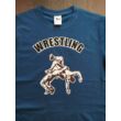 Férfi óriás póló - Wrestling mintás - fekete-kék