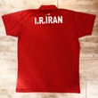 Férfi Iráni válogatott póló, galléros, piros - 3XL