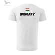 Férfi póló - HUNGARY felirattal - fehér, fekete
