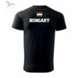 Férfi póló - HUNGARY felirattal - fekete, fehér