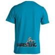 Férfi póló - Wrestling dobós - kék