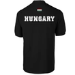 Férfi póló - Galléros - Hungary-Fekete