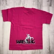 Gyerek póló - Wrestling dobós -Közép rózsaszín