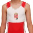 Hungarian Wrestler-címeres magyar birkózómez-piros