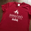 Női bordó póló, birkózó testvér