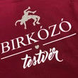 Női bordó póló, birkózó testvér