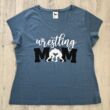 Női farmerkék póló, wrestling mom