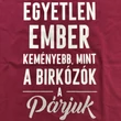Női bordó póló, birkózók párjainak