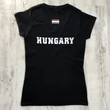 Női Magyar címeres póló - fekete