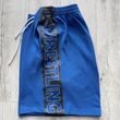 Férfi birkózó short, pique anyag - Wrestling - középkék, fekete