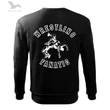 Férfi/gyerek pulóver, fekete, fehér wrestling fanatic mintával