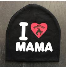 Baba Sapka - I love wrestler mama - fekete sapkán