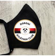 Fekete vászon maszk- DNC-s logóval (kötős)
