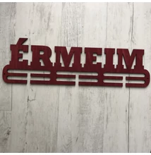 Fali Éremakasztó Fából - ÉRMEIM 2 soros bordó (49x15)