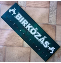Éremtartó fából akasztós, 60cm-es, 1 soros-türkizkék