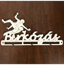Fali Éremakasztó Fából - 18db-os-Birkózás (31x17cm)