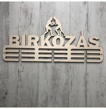 Fali Éremakasztó Fából - BIRKÓZÁS - 3 soros bézs (50x23cm)