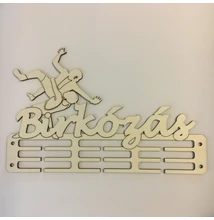 Fali Éremaksztó Fából-54db-os-Birkózás (31x17)