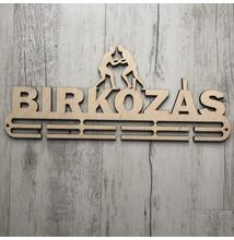 Fali Éremakasztó Fából - BIRKÓZÁS - 2 soros bézs (38x16)