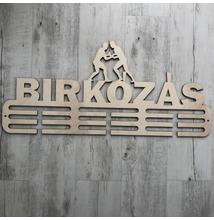 Fali Éremakasztó Fából - BIRKÓZÁS - 3 soros bézs (70x30cm)