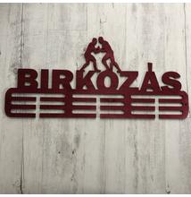 Fali Éremakasztó Fából - BIRKÓZÁS - 2 bordó (38x16cm)