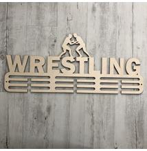 Fali Éremakasztó Fából - WRESTLING - 3 soros bézs (70x30cm)