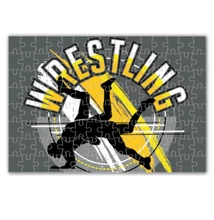 WRESTLING Puzzle-sárga logós