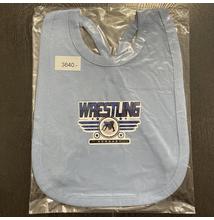 Baba előke (partedli) Wrestling 3 csíkos kék- világoskék előkén