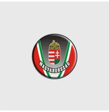 Kitűző kicsi Magyarország-szürke