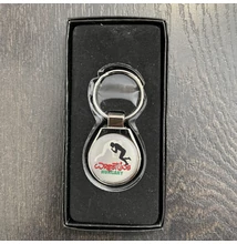 Műgyantás kulcstartó - Wrestling Hungary szürke - fém