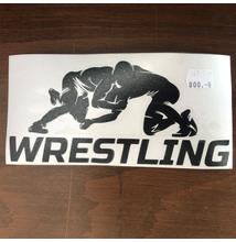 Wrestling kontúr matrica autóra 20cm - fekete