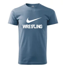 Férfi póló - Wrestling -világos kék
