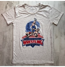 Férfi póló - Olimpic Games Wrestling Champion - fehér