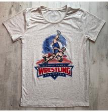 Férfi póló - Olimpic Games Wrestling Champion - fehér