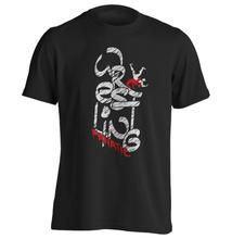 Férfi póló-Wrestling Fanatic-fekete pólón