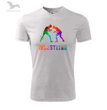 Férfi technikai póló - watermarks - fehér, színes