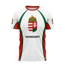 Férfi technikai póló - piros kerek nyakú - Hungary