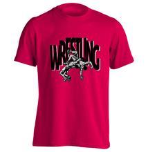 Gyerek póló - UW Wrestling dobós -közép rózsaszín