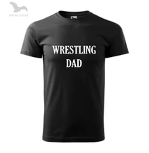 Férfi póló - Wrestling Dad - fekete