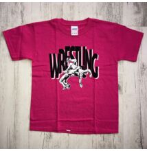 Gyerek póló - Wrestling dobós -Közép rózsaszín