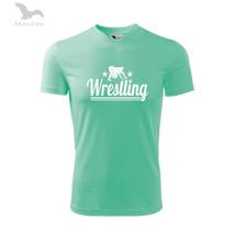 Wrestling -Technikai anyagból-Gyerek póló menta