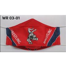 Egyedi mintával nyomott kétrétegű maszk- Wrestling mintás2(gumis)- WR-03-01
