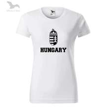 Női fehér póló, HUNGARY felirattal