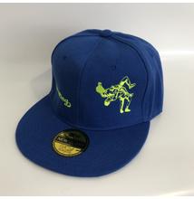 SNAPBACK - Wrestling felirattal-hímzett, Kék-neonzöld