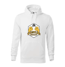  Felnőtt és gyerek kapucnis, kenguru zsebes pulóver - Két ököl birkózókkal mintával - TÖBB SZÍNBEN