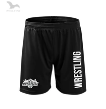Technikai short - fekete, Wrestling mintás