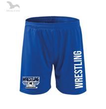 Technikai short - kék, Wrestling mintás