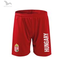 Technikai short, piros, Hungary+címer
