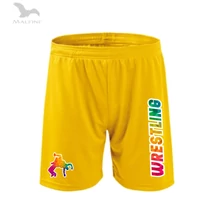 Technikai short, sárga, színes dobós minta+wrestling